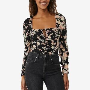 FREE PEOPLE HILARY PRINTED TOP